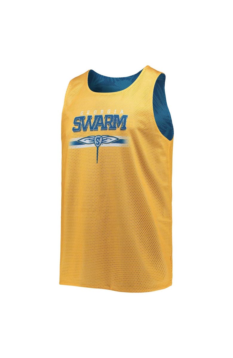 FOCO Men's FOCO Yellow/Navy Georgia Swarm Reversible Mesh Tank Top, Alternate, color, Yellow