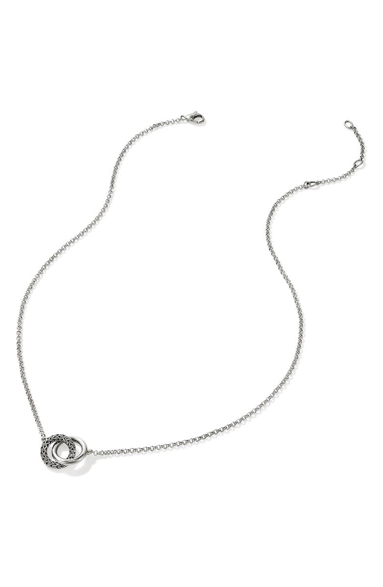 John Hardy JH Essential Linked Necklace, Gold, Sterling Silver, Alternate, color, Silver