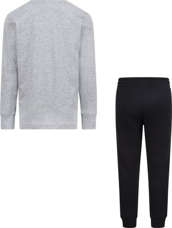 Kids' Swoosh Long Sleeve Tee & Fleece Joggers Set