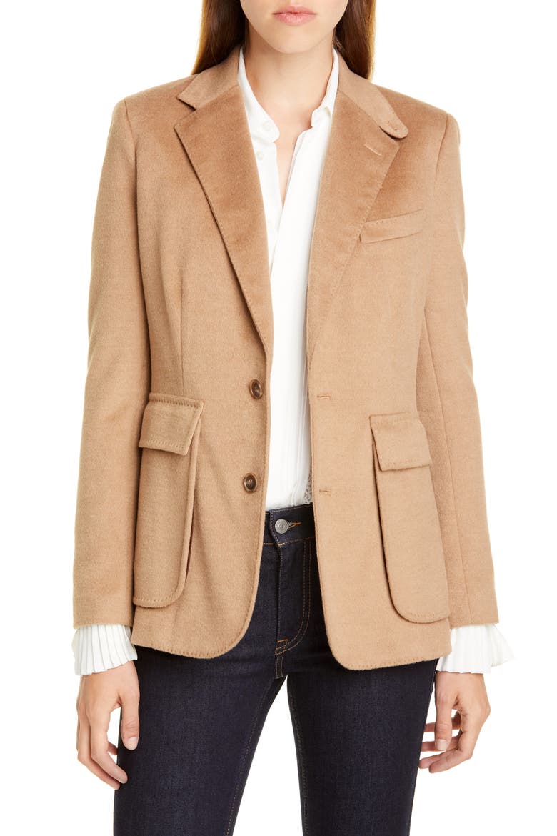 Patch Pocket Blazer, Main, color, CAMEL