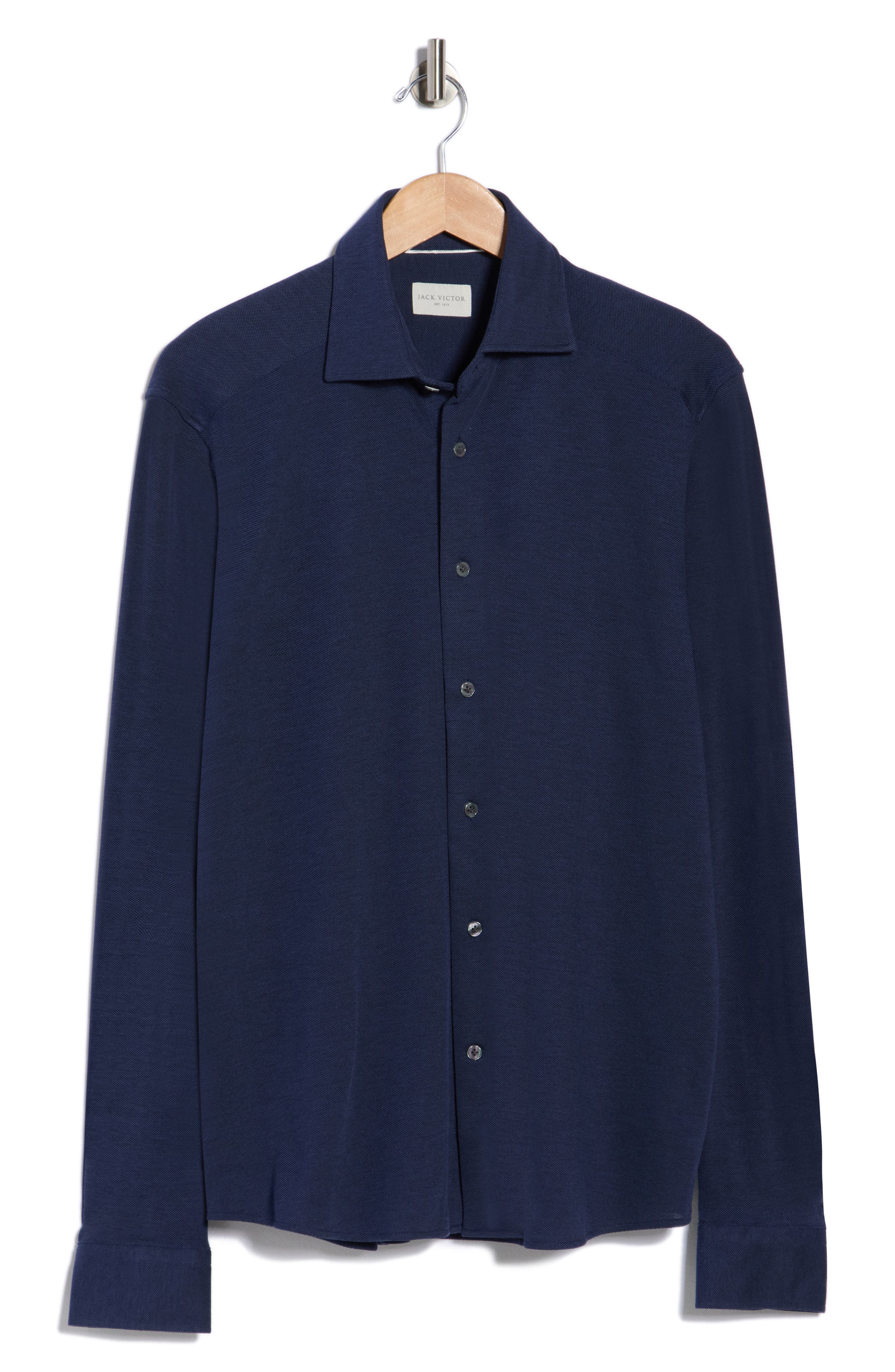 Jack Victor Bernard Long Sleeve Knit Shirt