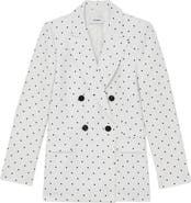 Reiss Beatrix Dot Print Blazer