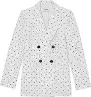 Reiss Beatrix Dot Print Blazer