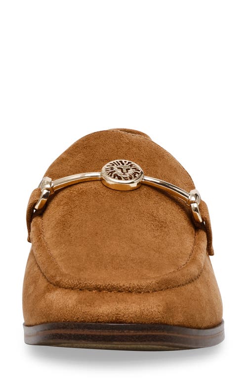 Anne Klein Harlie Bit Loafer In Chestnut Microsuede