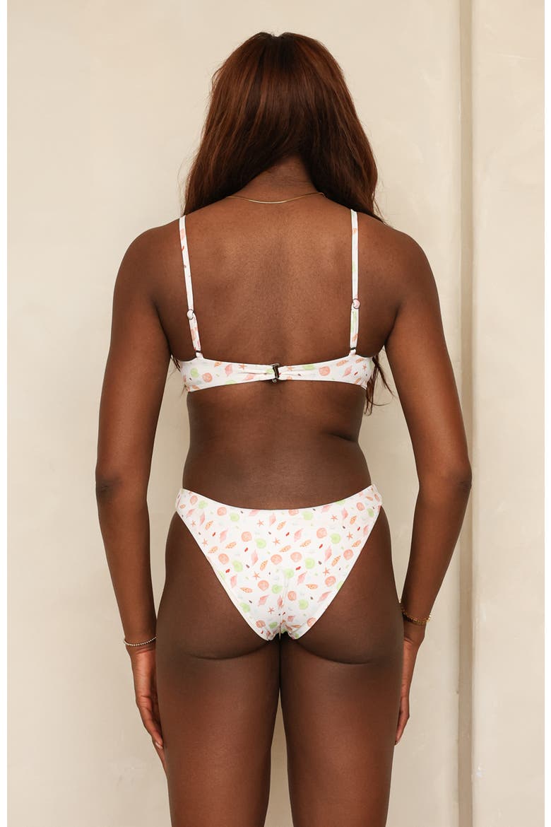 Zen Triangle Knotted Bikini Top, Alternate, color, Underwater Garden