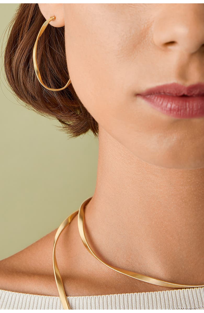 Marco Bicego Marrakech Twist Hoop Earrings, Alternate, color, Gold