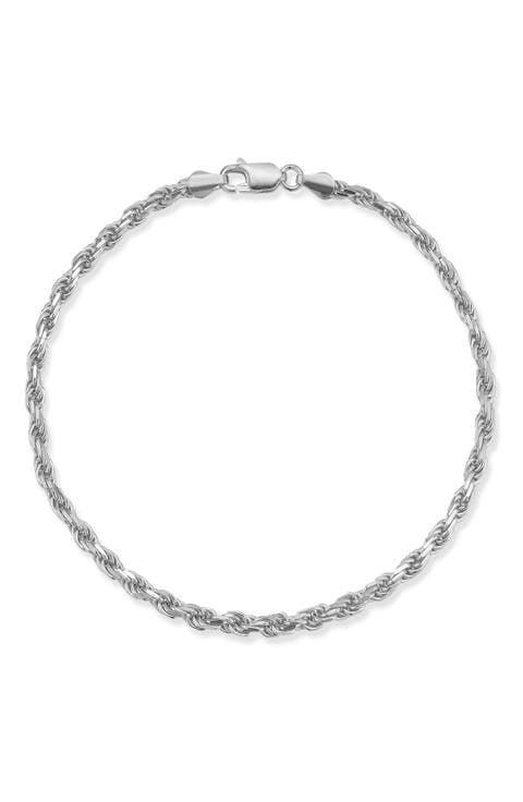 Men's 3mm Rope Chain Bracelet