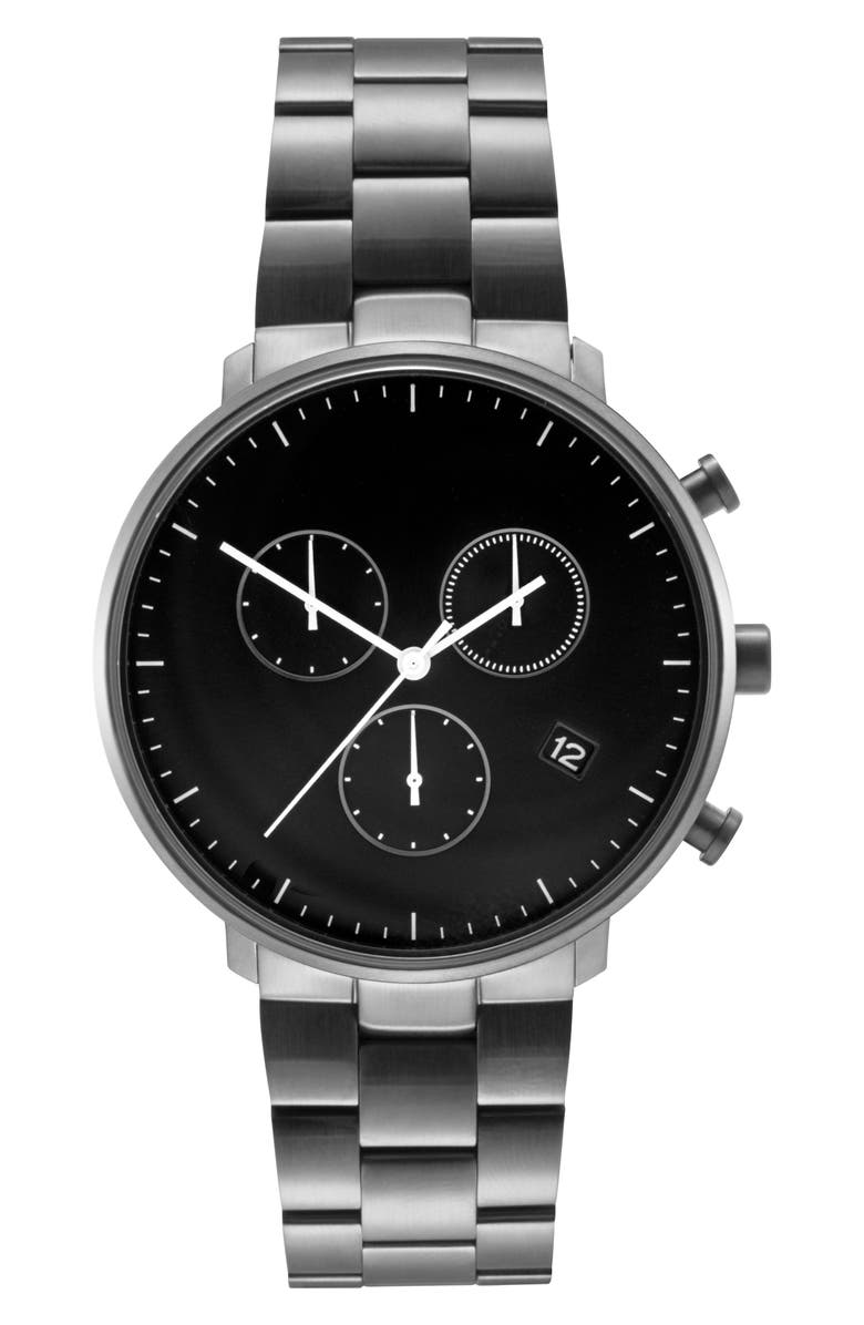 Leonard & Church Bleeker Chronograph Bracelet Watch, 40mm, Main, color, 