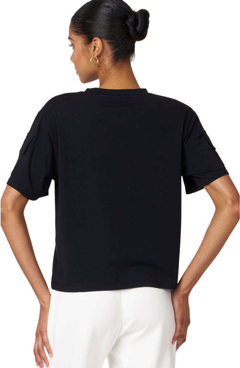 Rebody Active Cargo Short Sleeve Top, Alternate, color, Black