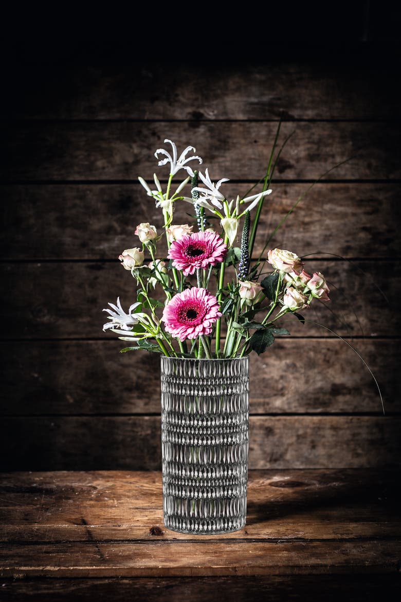 Ethno 9" Vase, Alternate, color, Clear