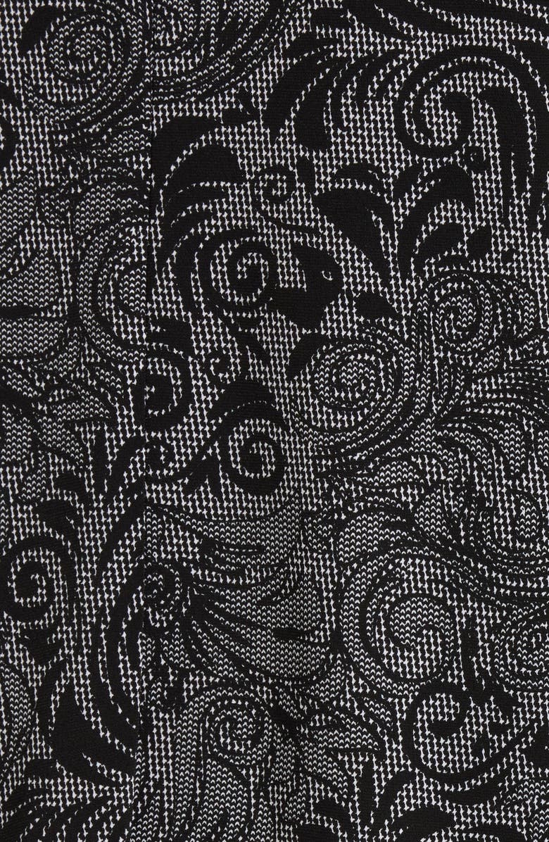 Connected Apparel Mock Jacket Dress, Alternate, color, Black