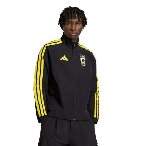 Men's adidas Black Columbus Crew 2026 Anthem Raglan Full-Zip Jacket