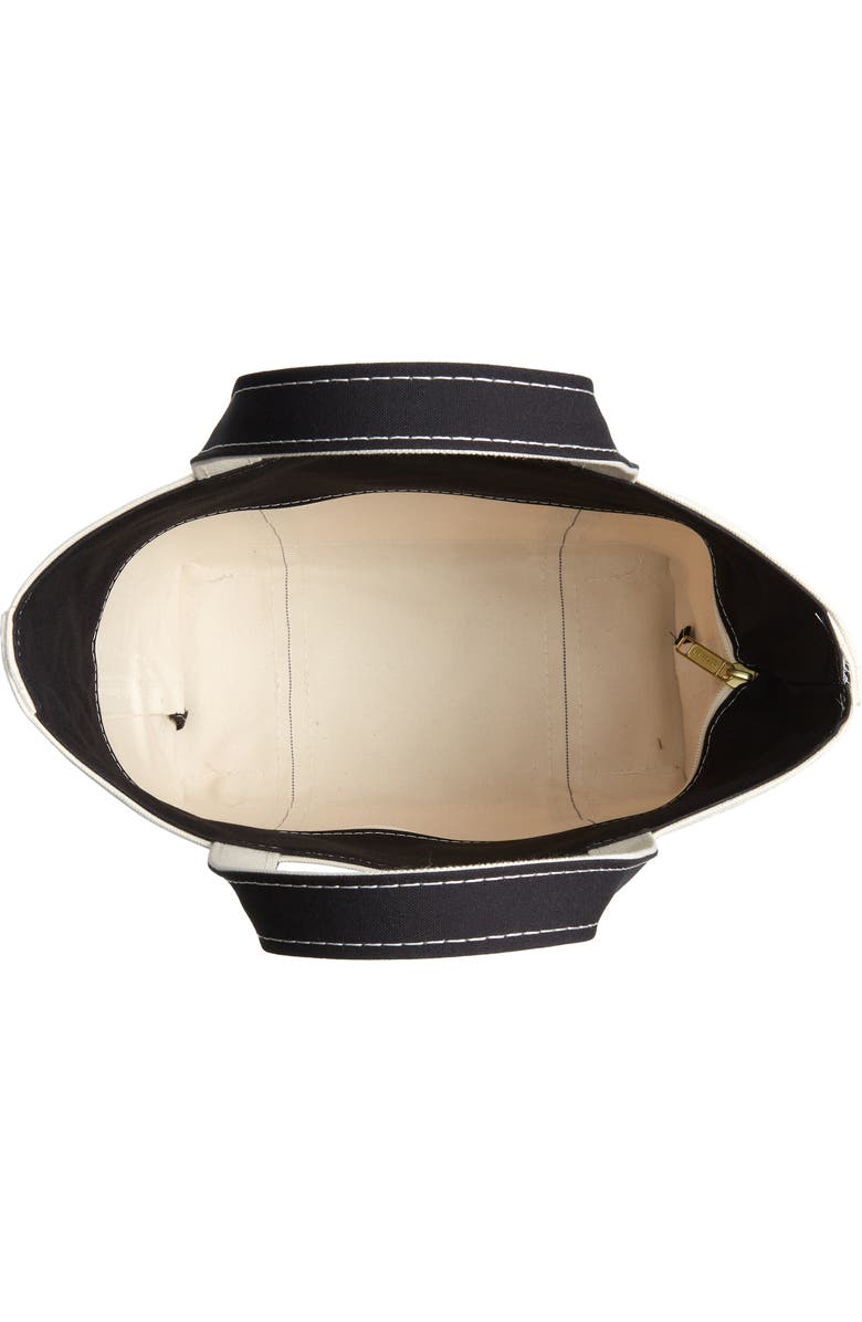 L.L.Bean Boat & Tote Zip Top Cotton Canvas Bag, Alternate, color,