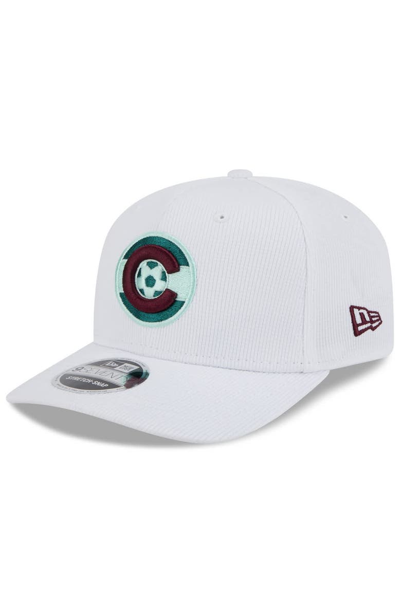 New Era Men's New Era White Colorado Rapids 2025 Jersey Hook 9SEVENTY Stretch-Snap Hat, Alternate, color, White