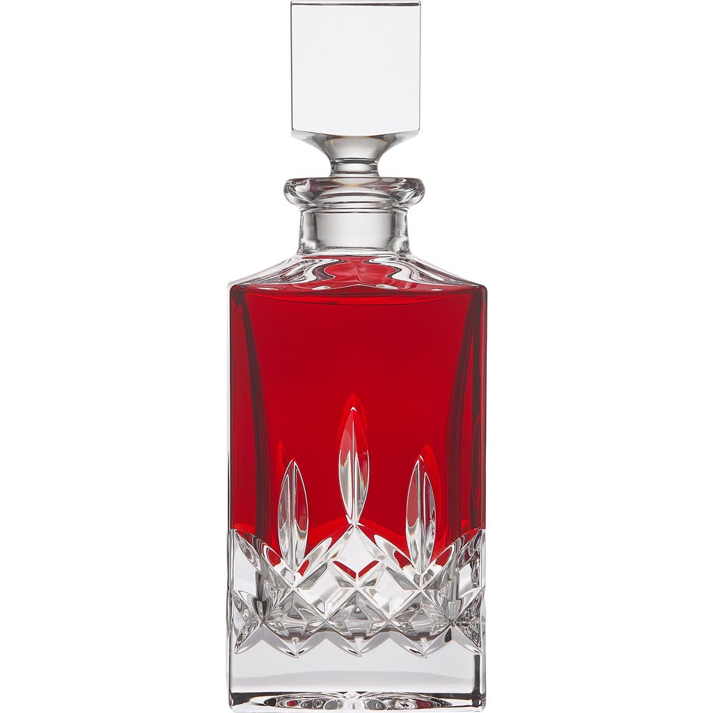 Waterford Lismore Red Crystal Decanter In Red