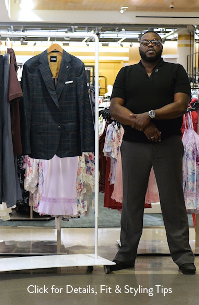 Hutson Slim Fit Plaid Virgin Wool Sport Coat, sales video thumbnail