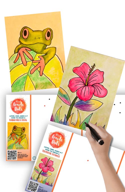 Guide Dots Add-On Art Rolls for Guide Dot's Art Kits in L1 Flower/rainforest Frog  product