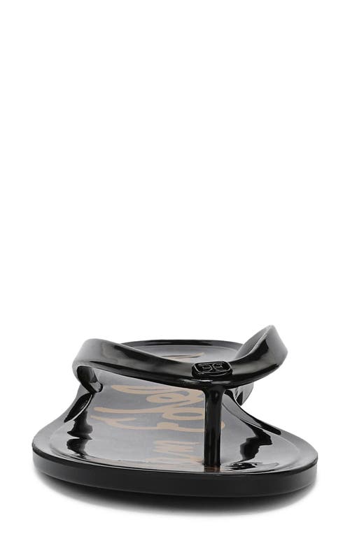 Sam Edelman Dean Jelly Flip Flop Black Jelly In Black