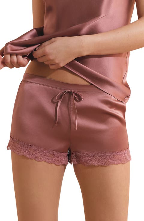 Milky Silk Pajama Shorts