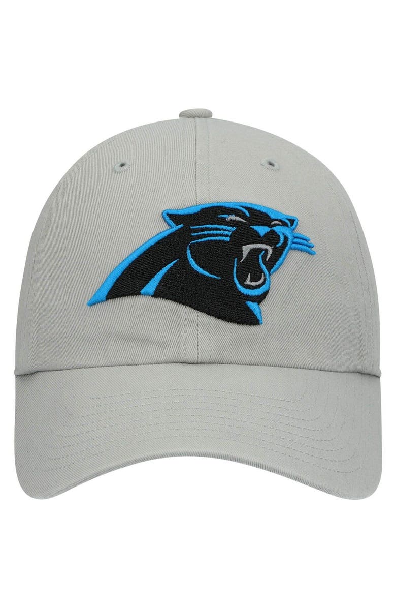 '47 Men's '47 Gray Carolina Panthers Clean Up Adjustable Hat, Alternate, color,