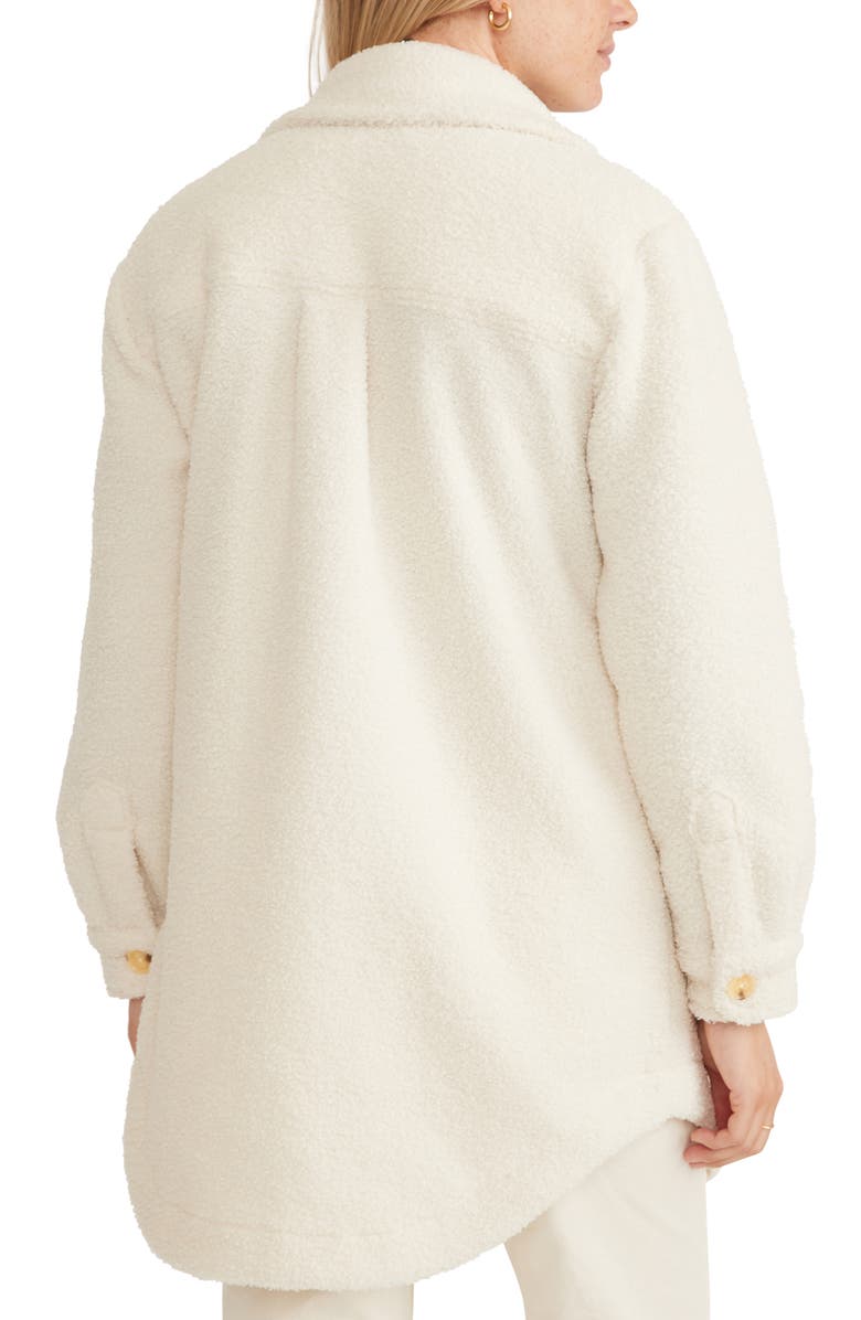 Marine Layer Bailey Longline High Pile Fleece Shirt Jacket, Alternate, color,
