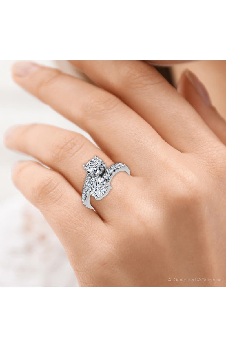 Bliss Diamond 2.40Ct Forever Us 2-Stone Diamond Ring 14k Gold Lab Grown EF/VS, Alternate, color, 