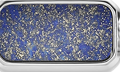 Geoffrey Beene Stainless Steel Semiprecious Stone Curb Chain Bracelet