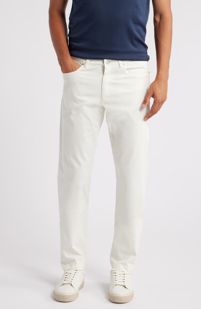 Jack Victor Jackie 5-Pocket Stretch Cotton Pants, Main, color, White