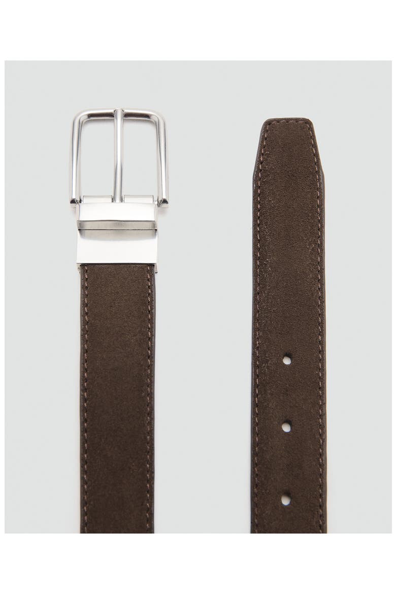 Leather Belt, Alternate, color, BROWN