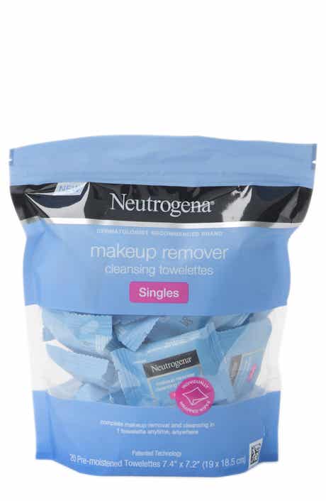 NEUTROGENA Individually Wrapped Makeup Cleansing Face Wipes - Pack of 20