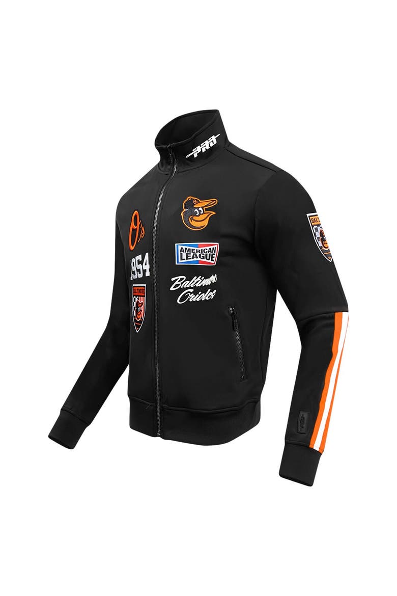 Men's Pro Standard Black Baltimore Orioles Fast Lane Full-Zip Track Jacket, Alternate, color, Black