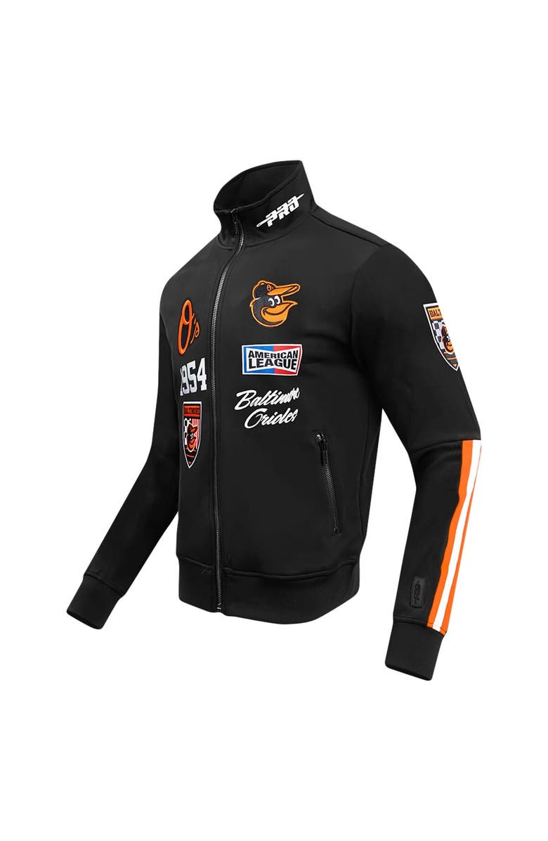 PRO STANDARD Men's Pro Standard Black Baltimore Orioles Fast Lane Full-Zip Track Jacket, Alternate, color, Black