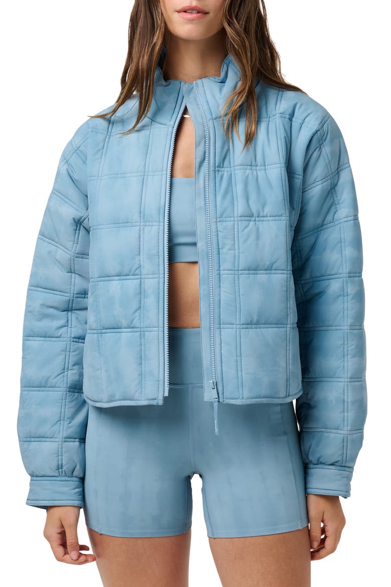 City Edge Quilted Jacket, Main, color, SMOKE BLUE MULTI