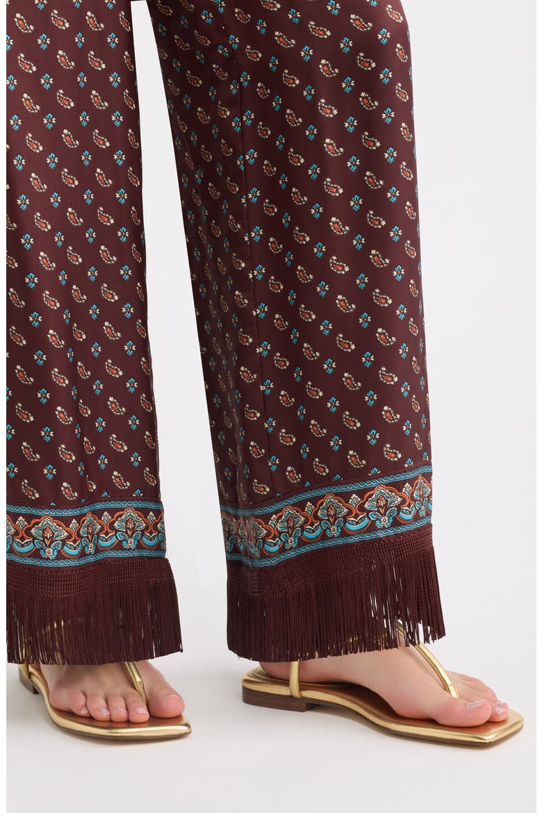 Lavon Fringe Wide Leg Silk Blend Pants, Alternate, color, DEAUVILLE PAISLEY