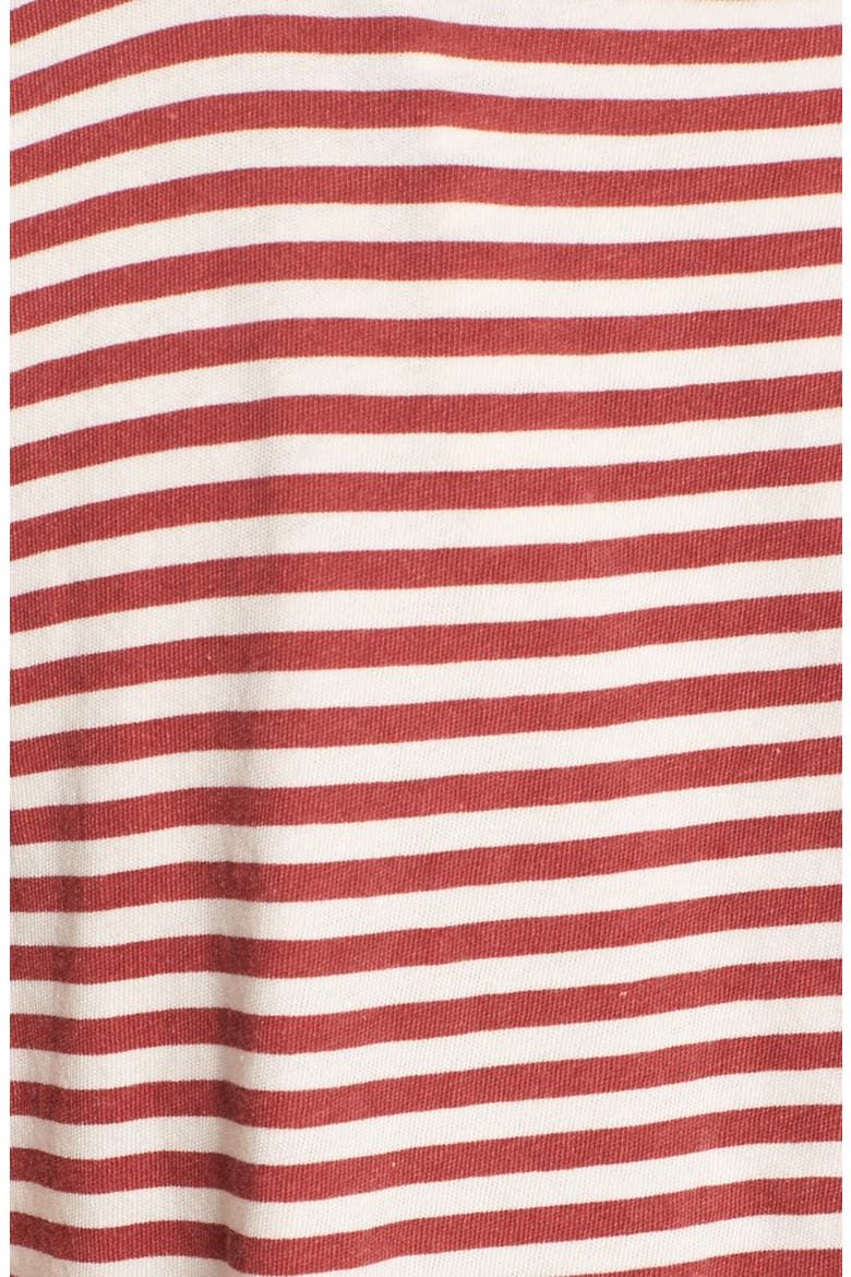 'The Cross Back Muscle' Stripe Cotton Tee, Alternate, color, BIRKIN STRIPE
