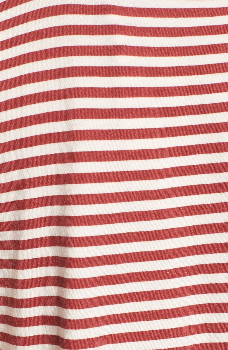 Current/Elliott 'The Cross Back Muscle' Stripe Cotton Tee, Alternate, color, 