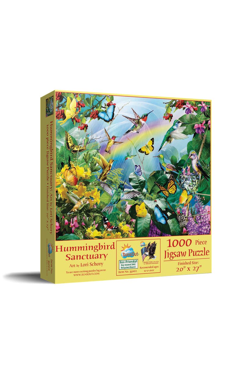 Sunsout Hummingbird Sanctuary 1000 piece Jigsaw Puzzle for Adults, Main, color, Multicolor