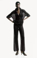 H&M Crochet-look Cotton Trousers