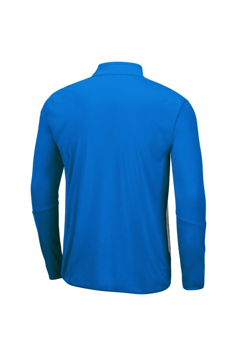 Men's Colosseum Heathered Gray/Blue UCLA Bruins Prospect Quarter-Zip Jacket, Alternate, color, Heather Gray