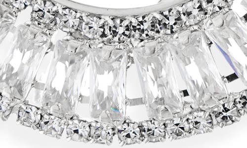 Tasha Crystal Circle Drop Earrings In Silver/crystal