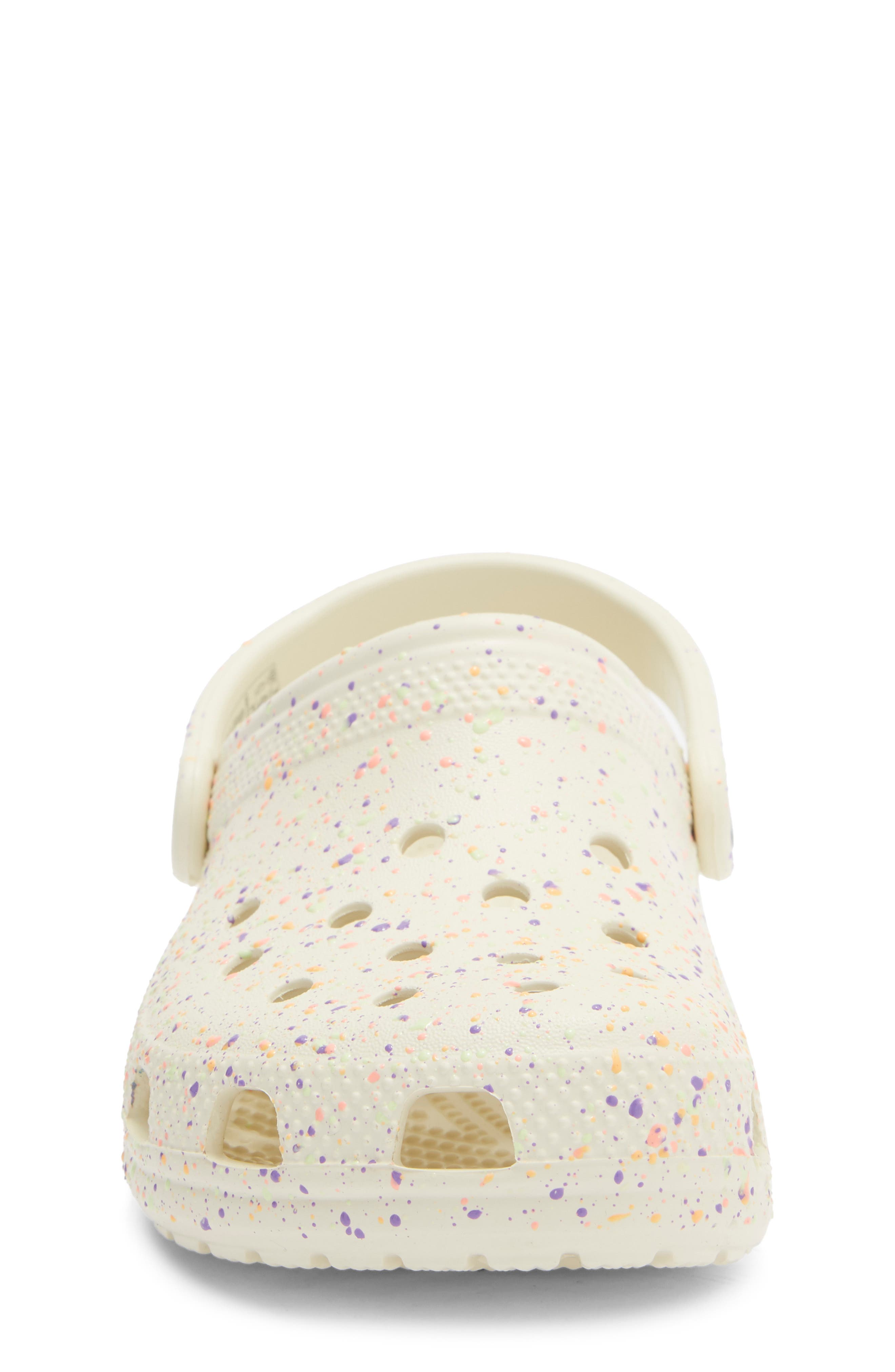 CROCS Kids' Classic Splatter Clog, Alternate, color, Summit White/ Multi