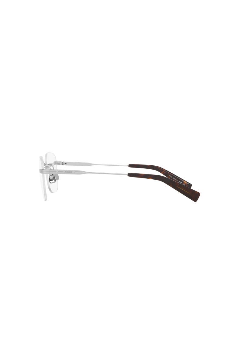 53mm Round optical glasses, Alternate, color, Silver