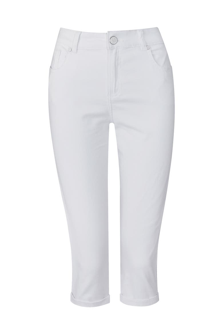 Stretch Denim Capri Pant, Alternate, color, WHITE