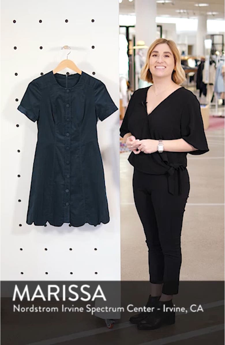 Michelle Micro Corduroy Fit & Flare Dress, sales video thumbnail