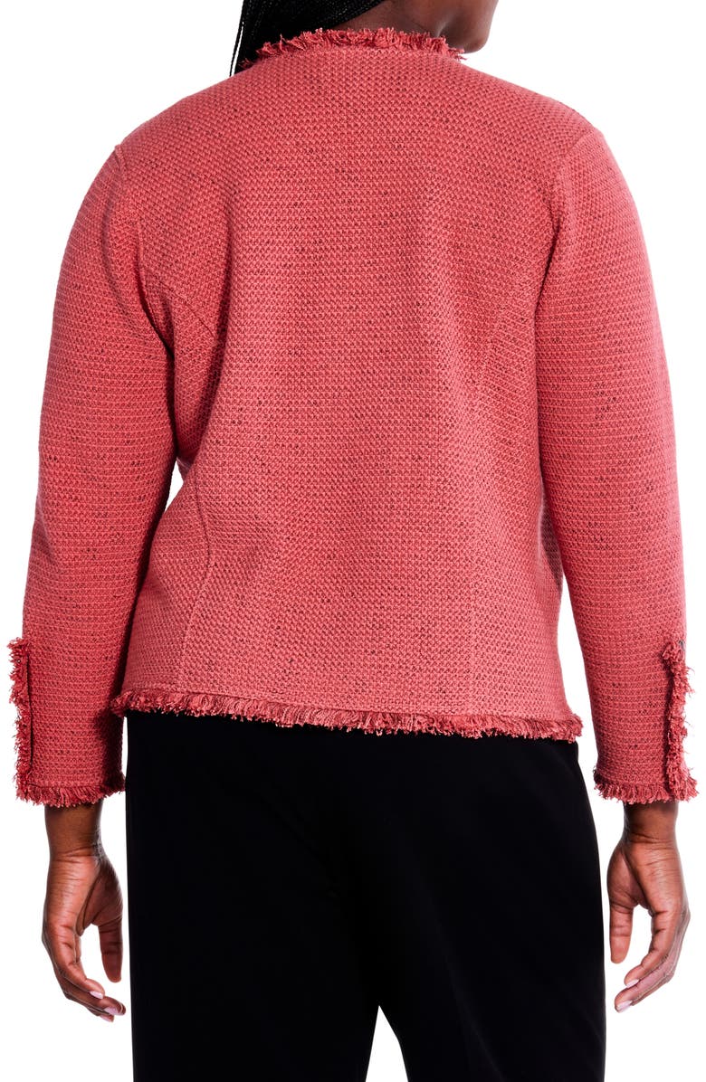 NIC+ZOE Fringe Mix Jacket, Alternate, color, 