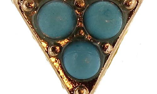 Olivia Welles Triangle Stud Earrings In Multi