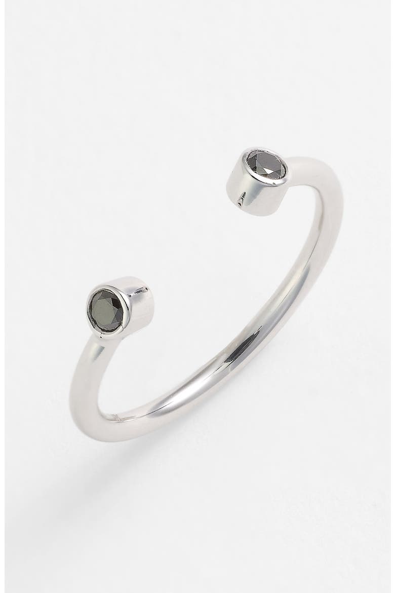Jewelry 'Echo' Black Diamond Ring (Nordstrom Exclusive), Main, color, WHITE GOLD