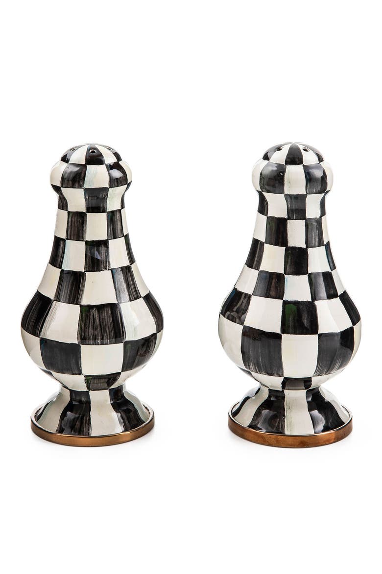 Courtly Check® Enamel Large Salt & Pepper Shaker Set, Main, color, COURTLY