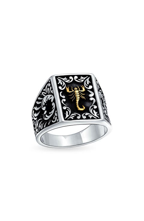 Men's Two-Tone Statement Ring