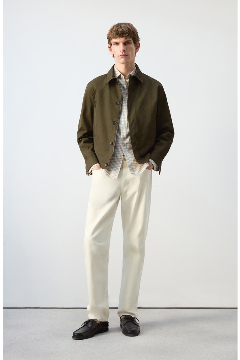 Water Repellent Cotton Twill Jacket, Alternate, color, OLIVE GREEN